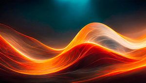 Des vagues avec des couleurs sur Mustafa Kurnaz