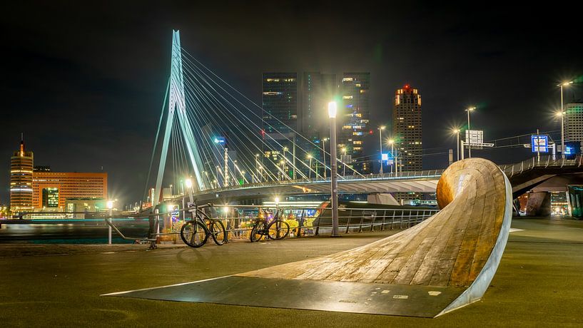 Erasmus Bridge Rotterdam . by iwan faber