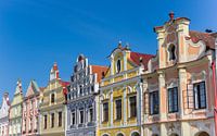 Colorful facades of historic houses in Telc by Marc Venema thumbnail