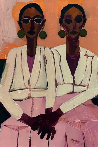 female connection in abstraction