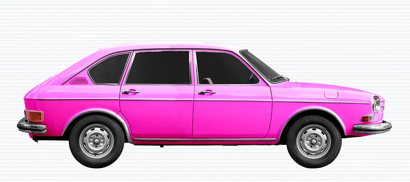 VW 411 in pink von aRi F. Huber