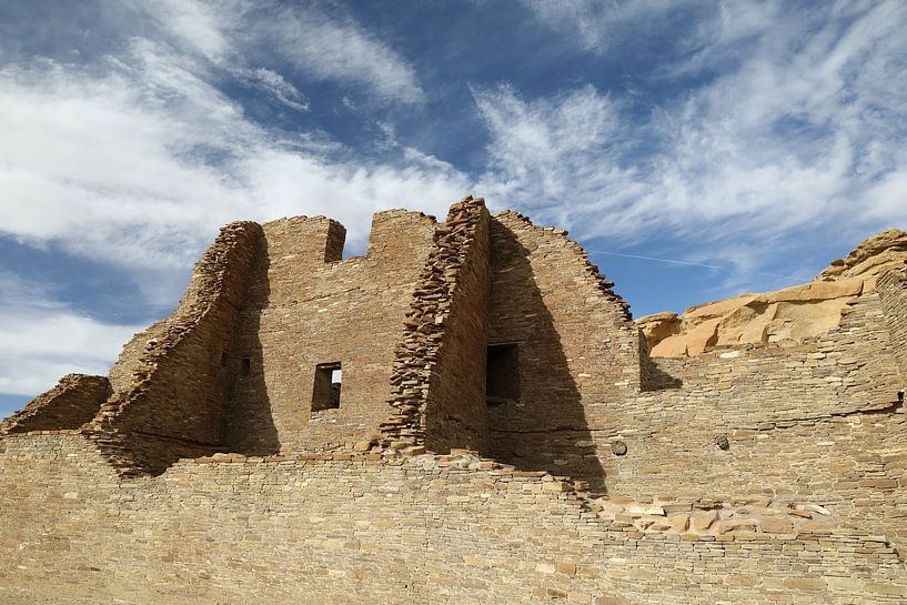 Pueblo Bonito (Pueblo culture) Building in Chaco Canyon, US state of New Mexico USA by Frank Fichtmüller