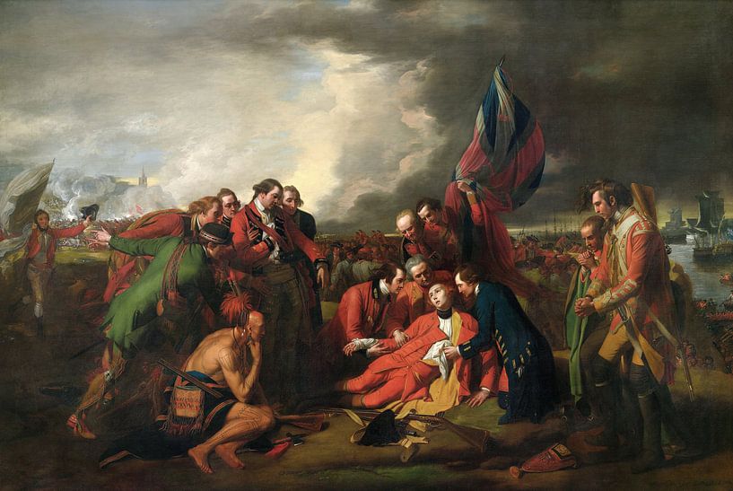 Benjamin West,The Death of General Wolfe, 1770 by finemasterpiece