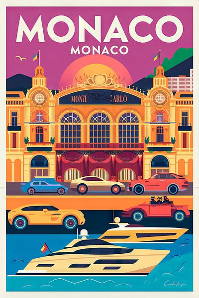 Monte Carlo, Monaco. von Poster Art Shop