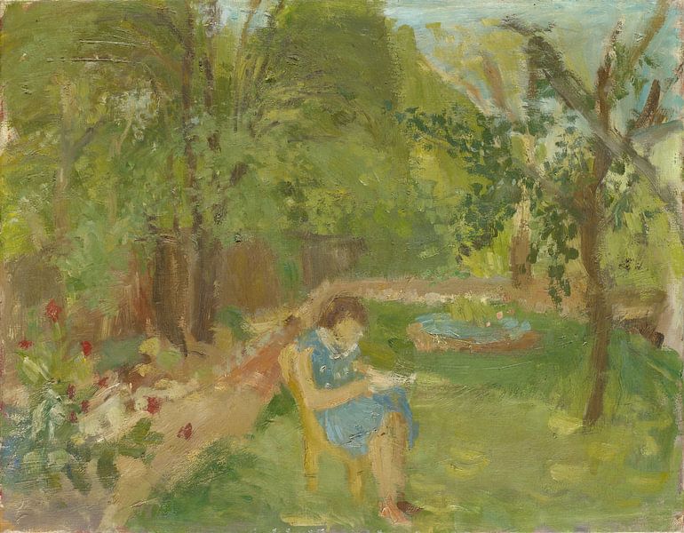 Mädchen im Garten, Walter Kurt Wiemken von Meisterhafte Meister