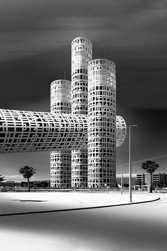 Architecture collage of building in Spain