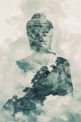 Boeddha in de wolken