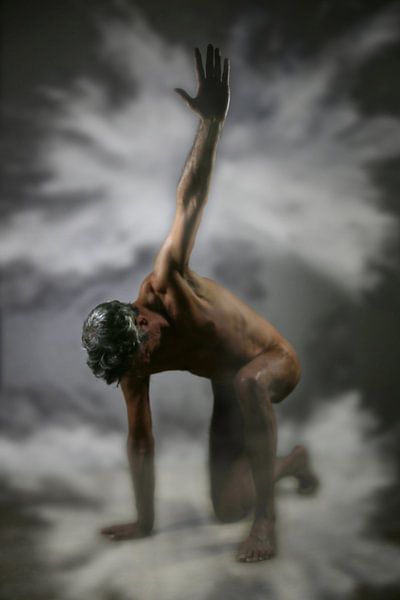 Mann in der Wolke von Cor Heijnen