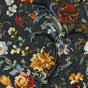 Bloemen behang