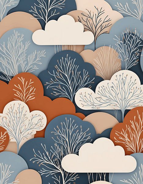 Sereen Scandinavisch landschap van Artistic