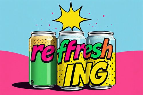 Colourful cans - Refreshing