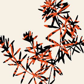 Abstract Botanical no. 7 Orange sur Adriano Oliveira