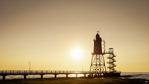 The golden light of the Wadden Sea