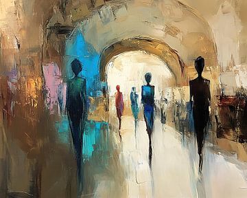 Abstracte Mensen van Kunst Kriebels