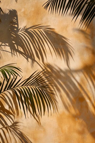 Ombre végétale sur la peinture murale par Poster Art Shop