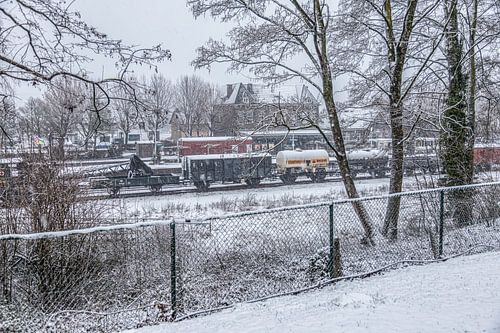 Genieten van de eerste sneeuw in Zuid-Limburg