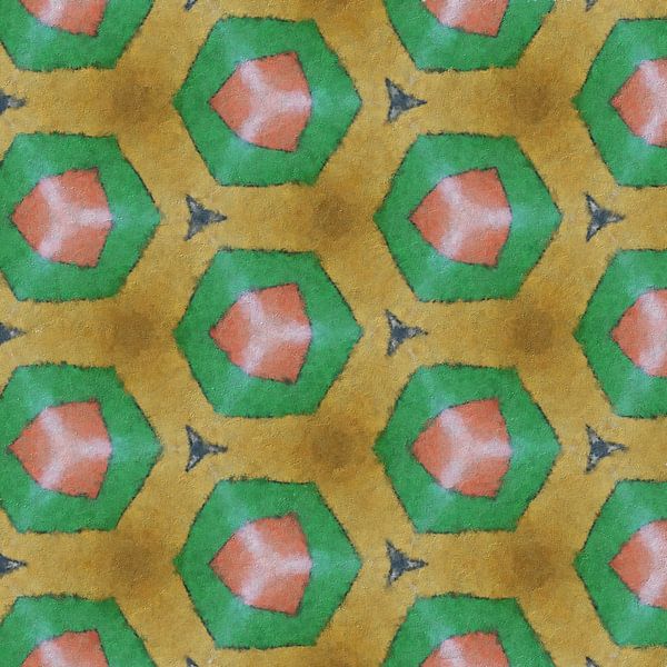 Abstraktes sechseckiges Muster von Maurice Dawson