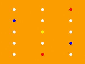 Farbiger Minimalismus mit Punkten