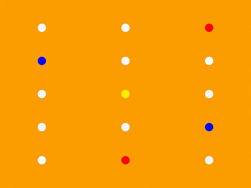 Coloured minimalism with dots by Jenco van Zalk