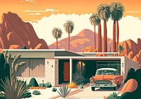 Retro bungalow americana
