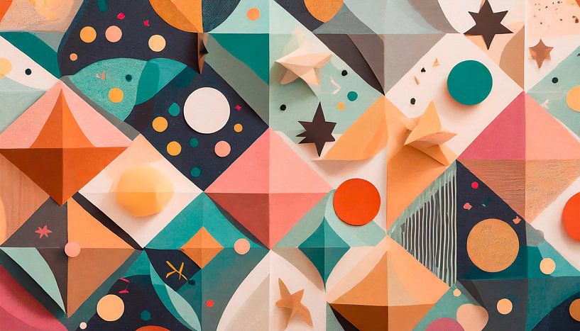 Shapes and patterns with colours by Mustafa Kurnaz