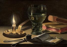 Nature morte avec bougie allumée, Pieter Claesz