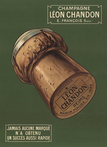 Champagne Léon Chandon by Vintage Afbeeldingen