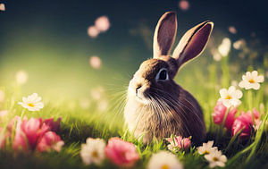 Osterhase Wallpaper Illustration 05