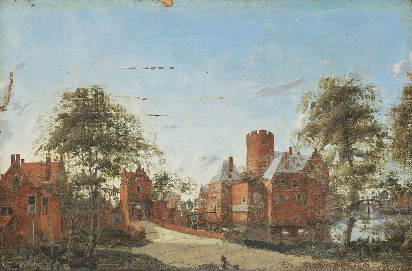 Loenersloot Castle on the Angstel, Jan van der Heyden by Masterful Masters