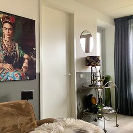 Kundenfoto: Frida Kahlo Porträt von Wunderbare Kunst, als artframe