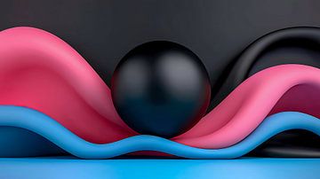 Harmonie van vormen en kleuren van Klaus Tesching - Art-AI