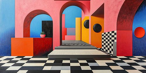 Innenarchitektur Surrealismus Architektur Design Geometrie von Niklas Maximilian