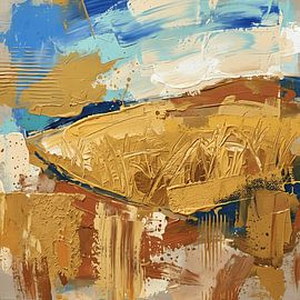 Goldene Weite unter Blauem Himmel von ButterflyPix