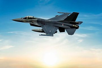 F-16 Fighting Falcon, take off. van Gert Hilbink