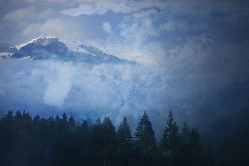 verhüllte winterlandschaft - veiled winterscape von Susann Serfezi