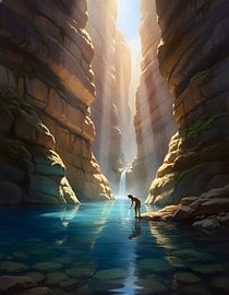 Crystal Pool in Hidden Canyon van Regan Frederick