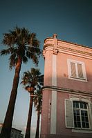 Portugees huis in de zonsondergang