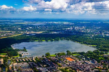 Kralingse Plas from above by Rutger Haspers