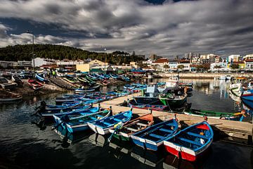 Setubal, vissershaven, Portugal van Winne Köhn