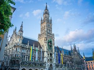 Munich - Nouvel hôtel de ville sur la Marienplatz