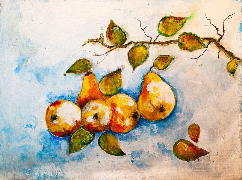 Branch with pears by Klaus Heidecker