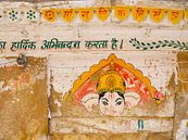 Mur peint avec l'image de Ganesha | Photographie de voyage Inde par Teun Janssen Aperçu
