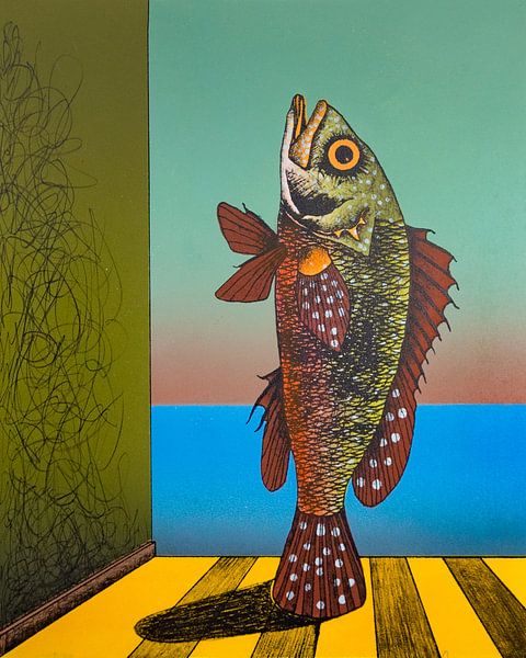 Fish In Room by Helmut Böhm