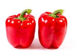 Légume isolé sur un fond blanc sur Carola Schellekens