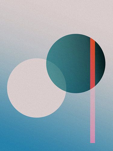 Abstract geometric figures and spheres