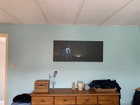 Maison noyée Terschelling la nuit