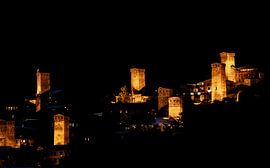 Mestia by night by Stijn Cleynhens