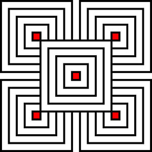 Overlapp | 2x2 | N=05 | L=1:3 | V=01 | Color=5xRed