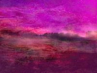 verträumte Landschaft in Violett und Lila