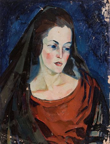 Konrad Mägi - Portrait of a woman (between 1923 and 1924)